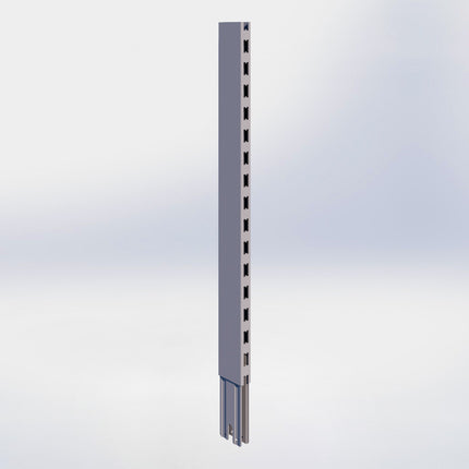 Verlengstuk - H80 x B3 x D8 cm - Grijs