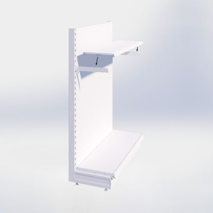 Kopstelling - H180 x B80 x D57 cm - 4 niveaus - Zwart