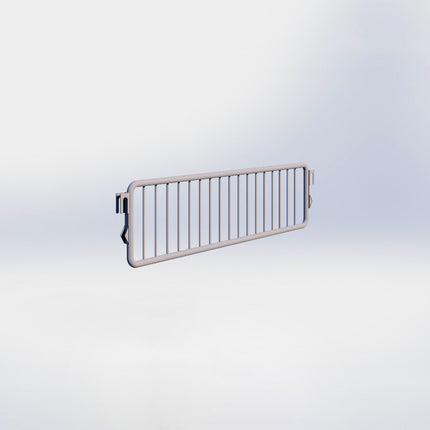 Metalen vakverdelers - H9,5 x D37 cm - Grijs