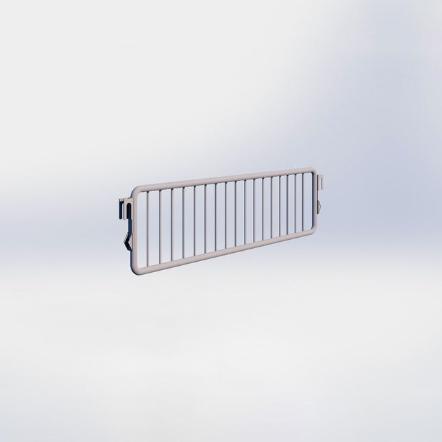 Metalen vakverdelers - H9,5 x D37 cm - Grijs