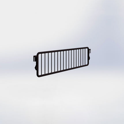 Metalen vakverdelers - H9,5 x D37 cm - Zwart