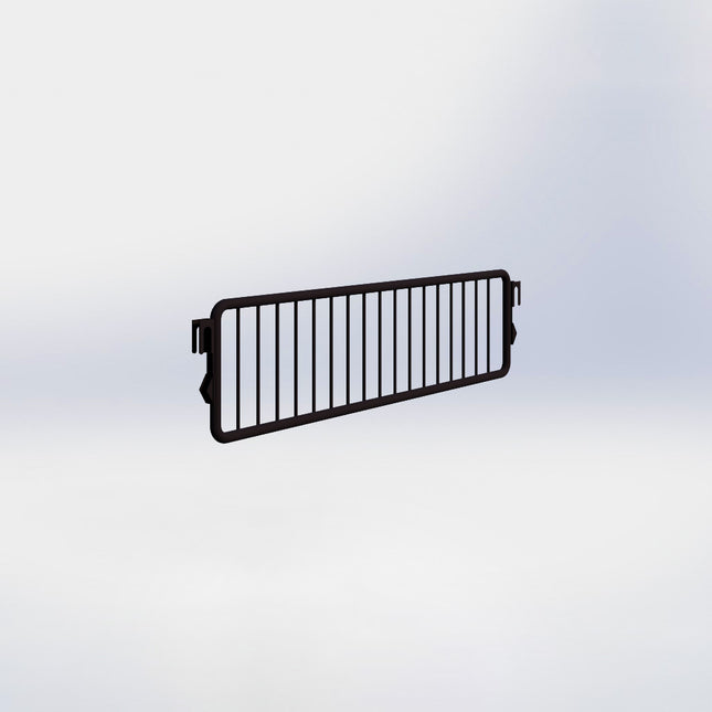 Metalen vakverdelers - H9,5 x D37 cm - Zwart