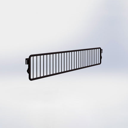 Metalen vakverdelers - H9,5 x D57 cm - Zwart