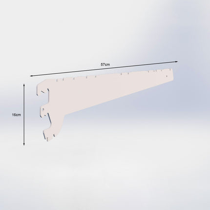 Plankdrager - D57 cm - Crème wit