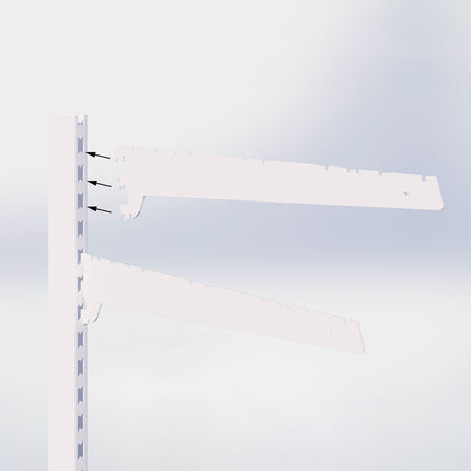 Plankdrager - D57 cm - Crème wit