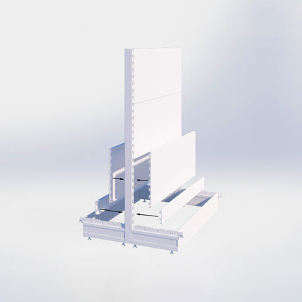 Middenstelling - H140 x B80 x D67 cm - 3 niveaus - Zwart