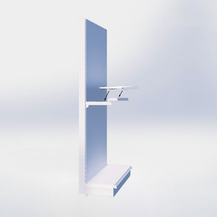 Wandstelling - H215 x B80 x D47 cm - 4 niveaus - Zwart