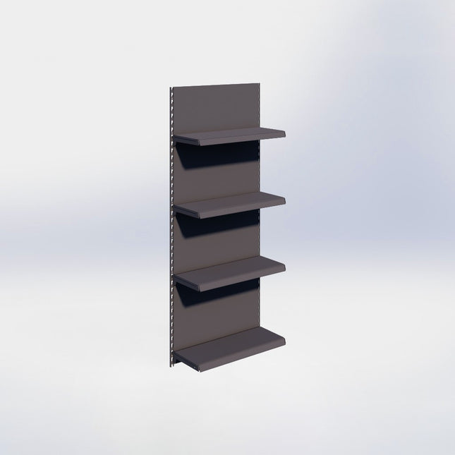 Wandrailstelling - H200 x B80 x D30 cm - 4 niveaus - Antraciet