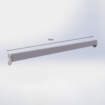 Draagbalk geperforeerd - L100 cm - Grijs
