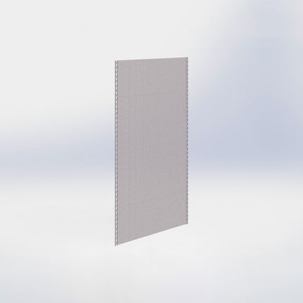Wandrailstelling perforatie - H200 x B100 cm - Grijs