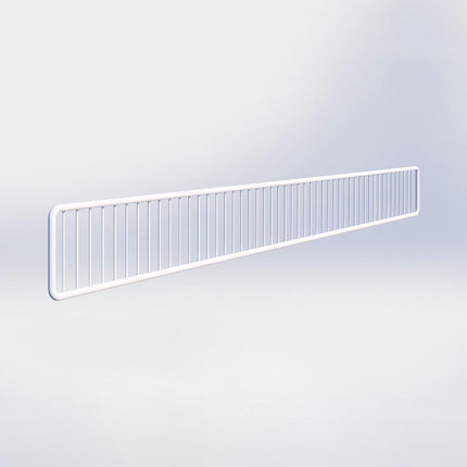 Metalen voorkanthouder - H9,5 x B100 cm - Wit