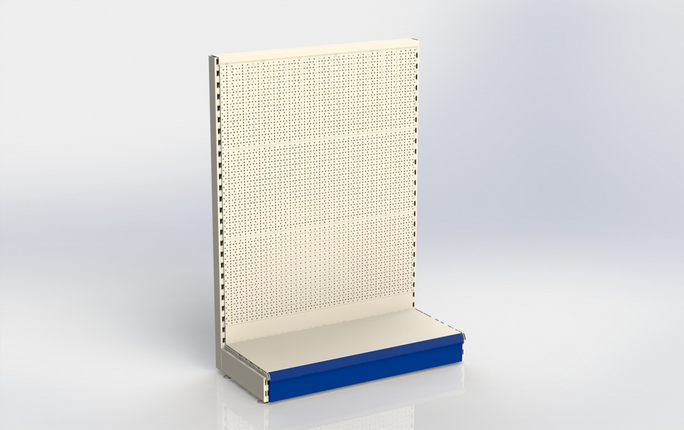 Head unit Perforation Cream White h:140/47