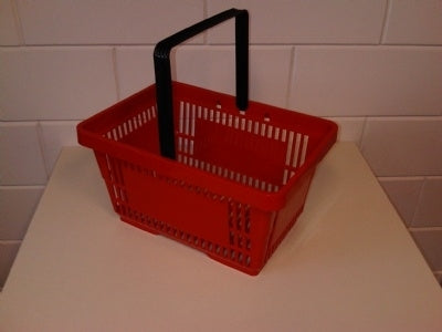 Shopping basket 1 handle 22 liters