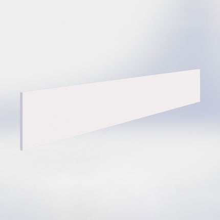 Reclamebord met magneet - H15 x L100 cm - Wit