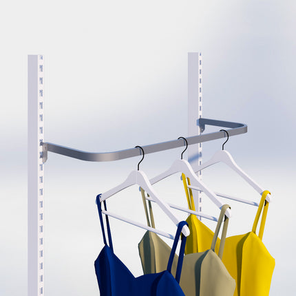 Kledingbeugel - L66,5 x D35 cm - Chroom