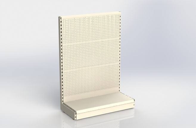 Head unit Perforation Cream White h:140/57