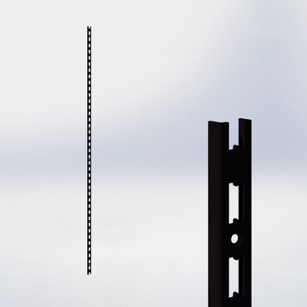 Wandrail - H200 x B3 x D2,5 cm - Zwart