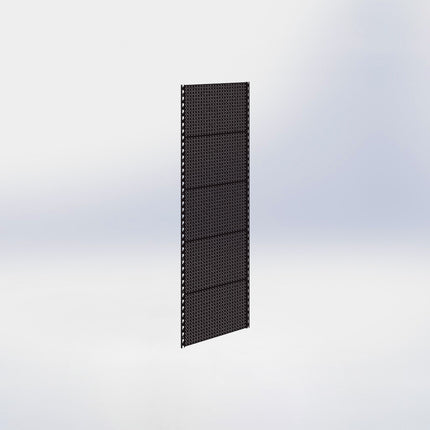 Wandrailstelling perforatie - H200 x B66,5 cm - Zwart
